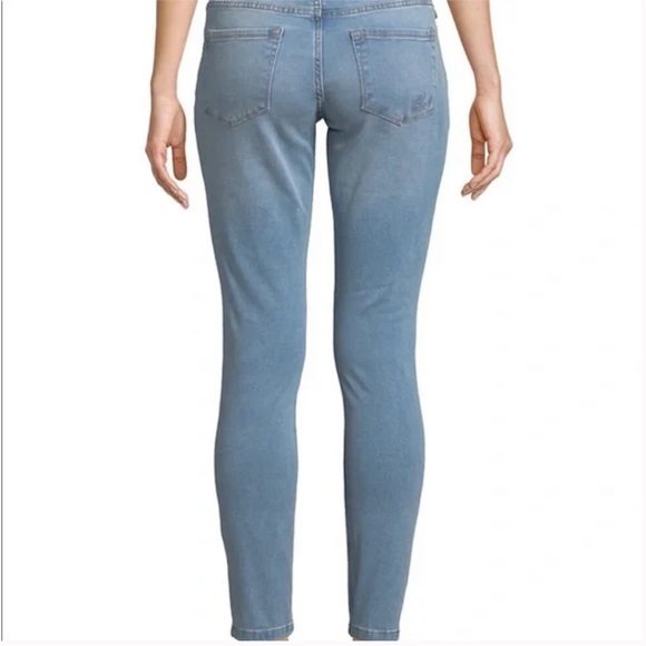 Karl Lagerfield Pearl Embellished Denim Skinny Jeans Size 4 NEW - Picture 3 of 9